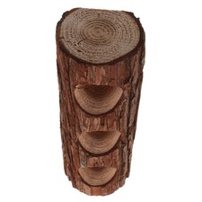  Tree Stump Flower Pot: Artistic Log Planter - Decorative Wooden Container for