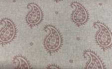 Petite Paisley Linen Fabric