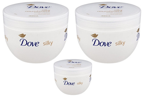 Dove silky body cream - cream, pot