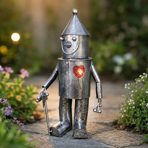 Solar tin man - man, ornament