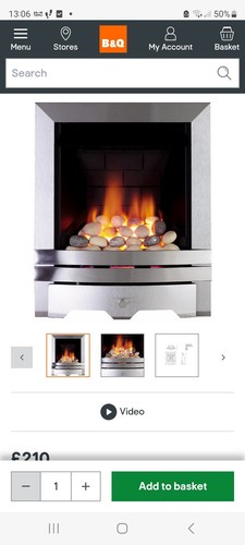 Gas fire coal - gas,