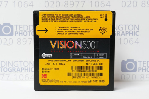 Kodak vision 500t 16mm - kodak, 100ft