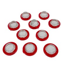 ARAG Red 32 Mesh Cup Type Crop Sprayer Nozzle Filter 10 Pack Allman Hardi etc