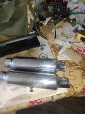 Bsa Norton Triumph small,pre 65 trials, chopper pot "cherry bomb" silencers