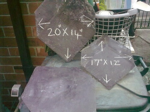 Roof slates - (welsh, blue)