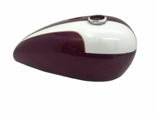 Triumph t140 aubergine white - triumph,