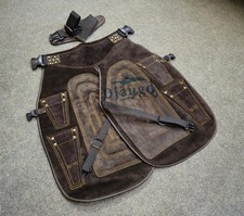 Leather Farriers Tool Deluxe Chaps No Canvas Genuine 27'' Long Protected Apron