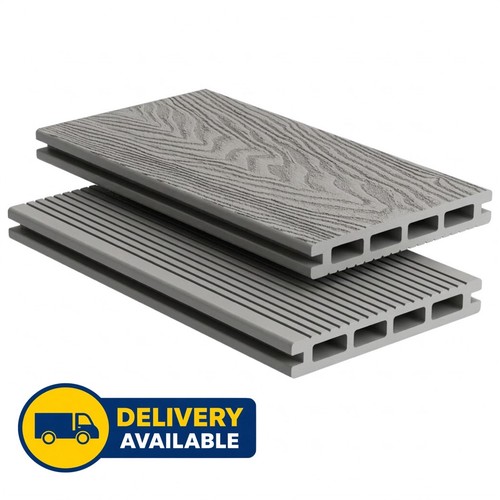 Silver grey composite decking - silver,