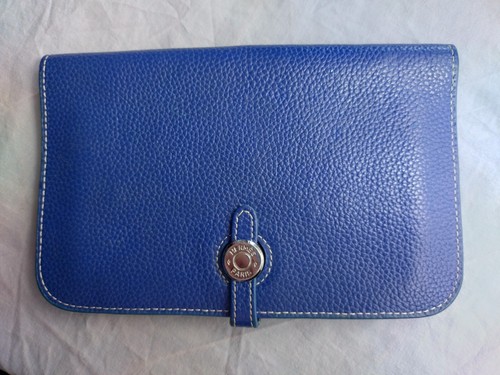 Hermès dark blue leather - dark,