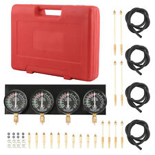 Motorcycle 4 Carburetor Vacuum Carb Synchronizer Gauge Tool Kit sync Gauge Bike