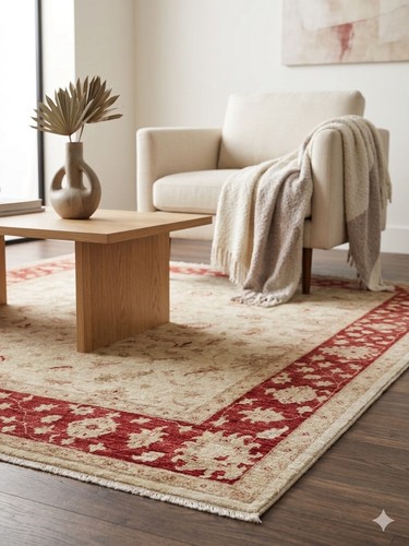Handmade ziegler rug 270 185 - handmade,