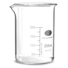 250ml Glass beaker Lab Glassware Borosilicate Glass 250 ml