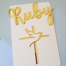 Personalised Name Gold Cross