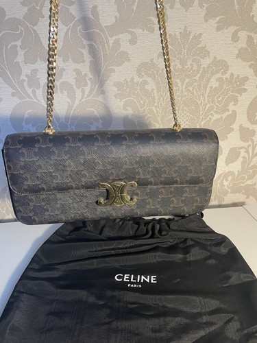 Celine chain tan bag canvas - celine,