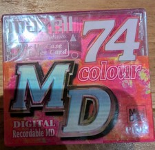 New Blank 74min Mini Disc. Maxell