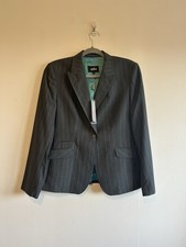 Per Una Grey & Teal Striped