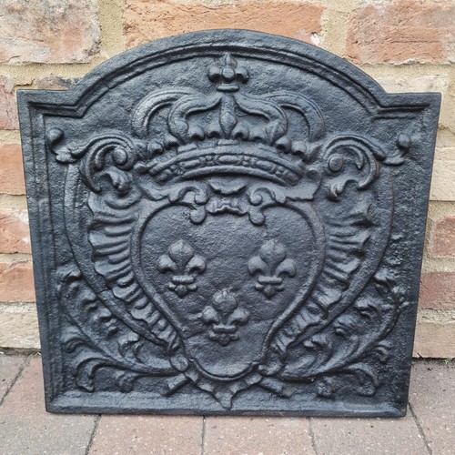 Cast iron fireplace fireback - fireplace,
