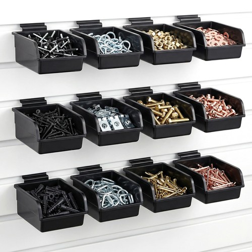 Slatwall bins with hooks - bins,