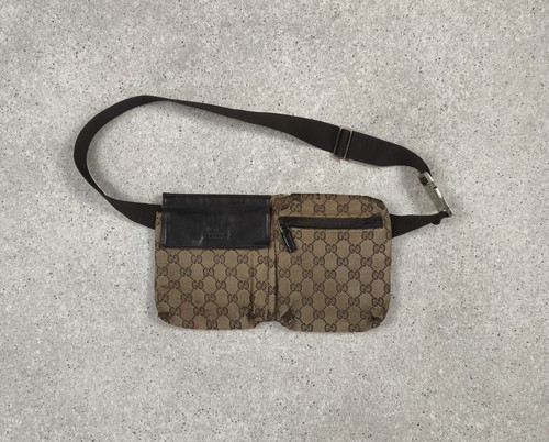 Gucci canvas belt bag - gg,