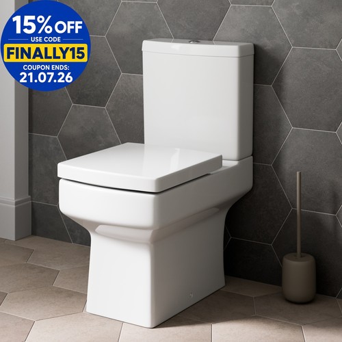 White ceramic square modern - white,