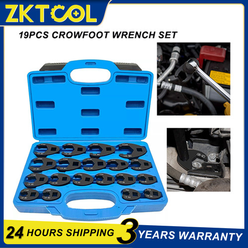 19pcs crowfoot wrench - wrench, set