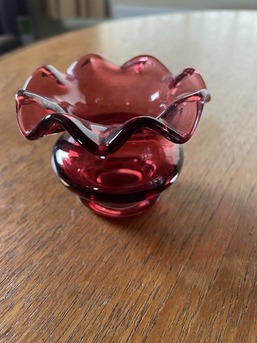 Vintage cranberry glass