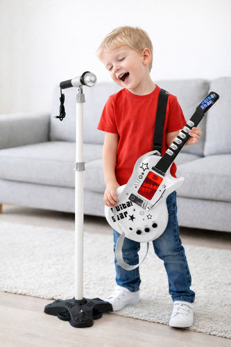 Guitar with microphone - guitar,