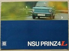 NSU PRINZ 4L Car Sales Brochure c1965 #DW 2159 1500 11625