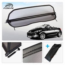 Wind Deflector for Peugeot 207 (2006-2015) - Collapsible - Black