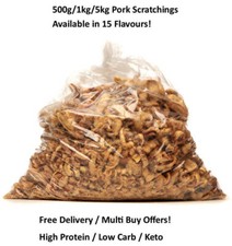 500g / 1KG Big Bag Traditional Pork Scratchings In 15 Flavours