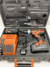 AEG 18v Drill  2 Batteries & Charger Boxes