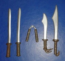 2003 * 5 x SEWER LAIR WEAPONS FOR FIGURES * TEENAGE MUTANT NINJA TURTLES TMNT