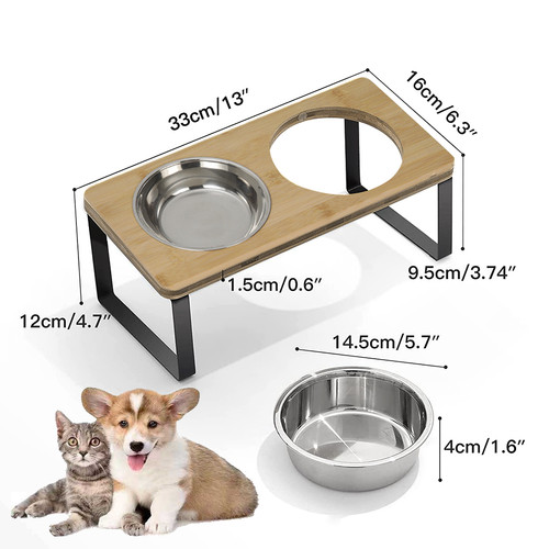 Cat dog food feeding stand - feeding,