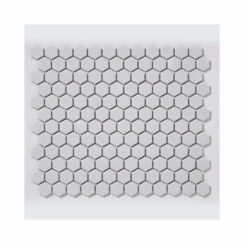 Hexagon white gloss 3cm - white, x