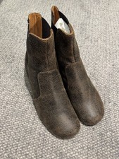 Chie Mihara Brown Heeled Leather Chelsea Boots 40