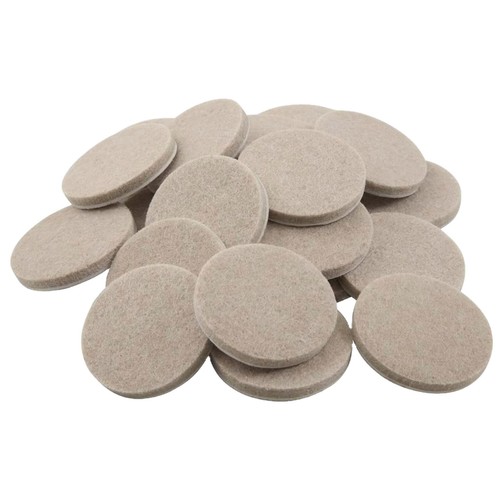 Felt pads 38mm - round, beige