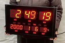 Very Large Big 50x30cm Digital LED Wall Clock Office School Hall huge Restaurant