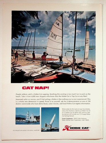 Hobie cat vintage magazine - hobie,