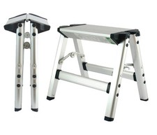 Caravan Lightweight Folding Double Sided Aluminium Step Stool 150Kg Capacity