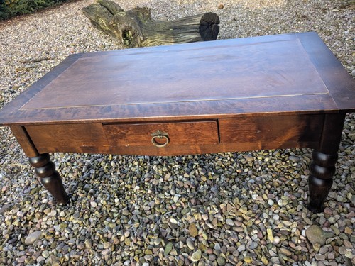 Wooden coffee table - coffee,