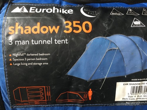Eurohike shadow 350 nighfall - eurohike,