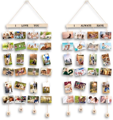 Wooden hanging photo - hanging, display