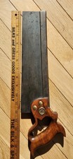 Vintage Antique H. Disston & Sons Hand/ Miter Saw 12" Blade Phil. Penn. Cast...