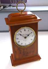 EDWARDIAN STYLE QUALITY E W Payne Bromley Solid Wood & Fine Venere Mantel Clock