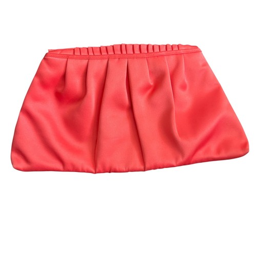 Reiss coral pleated satin - coral,