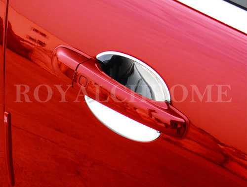 Chrome door handle insert cups - door,