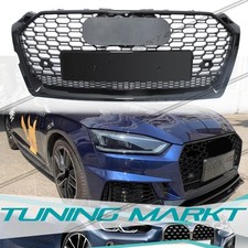 RS5 Look Black Front Grill Honeycomb Grill Grille For Audi A5 F5 S5 2016-2019
