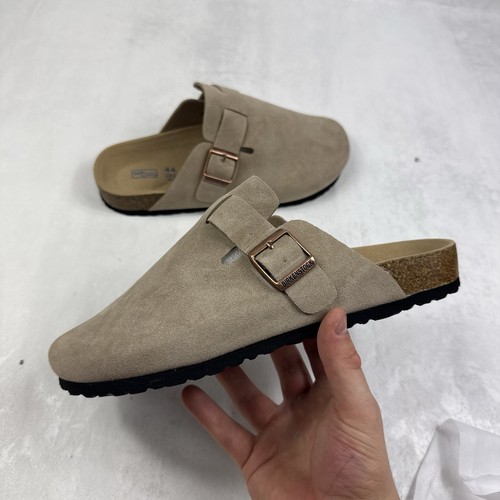 Birkenstocks wolf grey cork - birkenstocks,