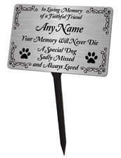 Personalised Dog Memorial