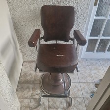 Vintage Brown Leather Barbers